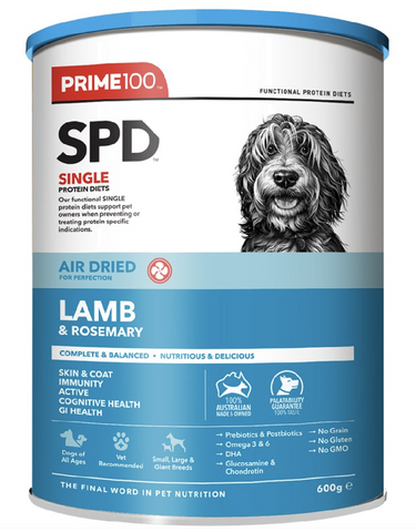 Prime100 SPD AIr Dried Lamb & Rosemary 600g