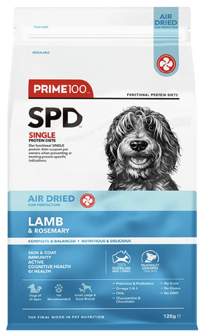 Prime100 SPD Air Dried Lamb & Rosemary 120g