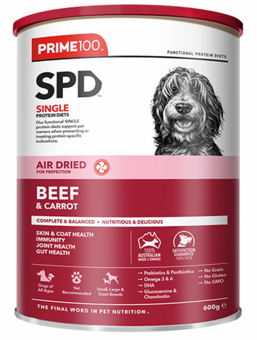 Prime100 SPD Air Dried Beef & Carrot 600g