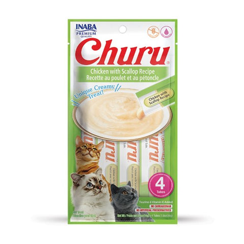 Inaba Churu Puree Chicken with Scallop 56g