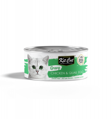 Kit Cat Chicken & Quail Egg GRAVY 70g