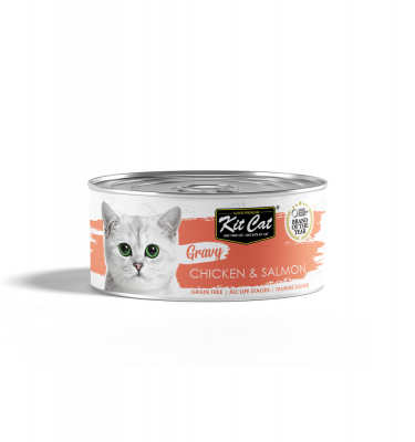 Kit Cat Chicken & Salmon GRAVY 70g