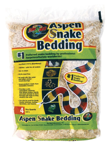Zoo Med Aspen Snake Bedding 4 Dry Quart