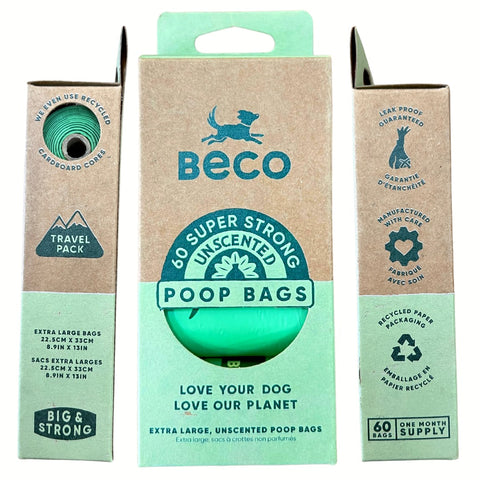 Beco Poop Bags Unscented 60pk