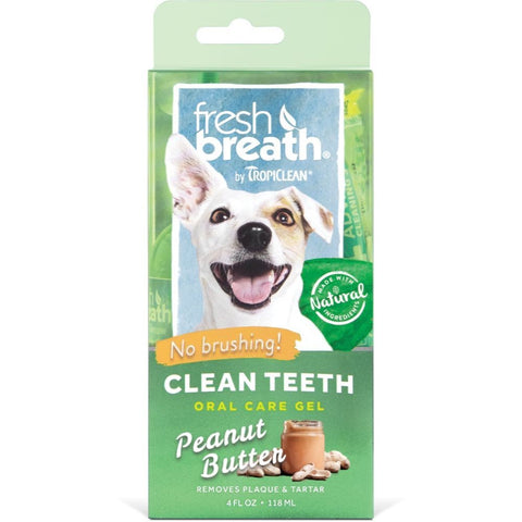 Tropiclean Fresh Breath Gel Peanut Butter 118ml