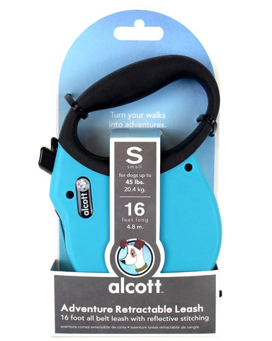 Alcott Adventure Retractable Leash Blue S 5m