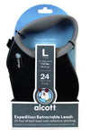 Alcott Expedition Retractable Leash Black Extra Large 6.5m