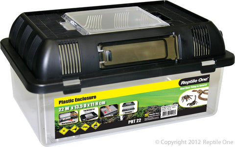 Reptile One PRT 22 Plastic Enclosure 22W x 13.5D x 11Hcm