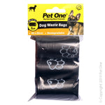 Pet One Doggy Waste Bags 3pk