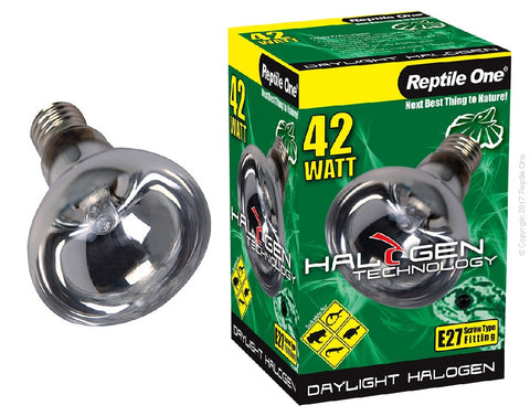 Reptile One Daylight Halogen 42W Heat Lamp E27