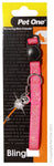 Pet One Cat Collar Pink Sparkle 30cm