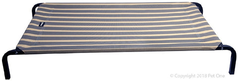 Pet One Raised Dog Bed Wheat/Charcoal 114cm x 76cm
