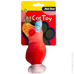 Pet One Cat Toy Plush Meowjito Red 14cm