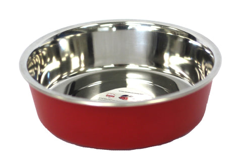 Deliso Designer Stainless Steel Bowl Red 21cm
