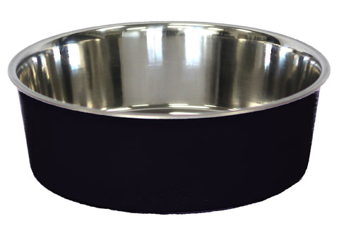 Deliso Designer Stainless Steel Bowl Black 25cm