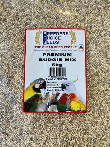 Breeders Choice Premium Budgie Mix 5kg