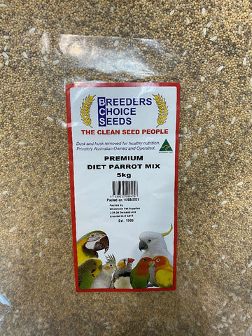 Breeders Choice Diet Parrot Mix 5kg