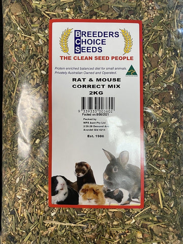 Breeders Choice Correct Rat and Mouse Mix 2kg
