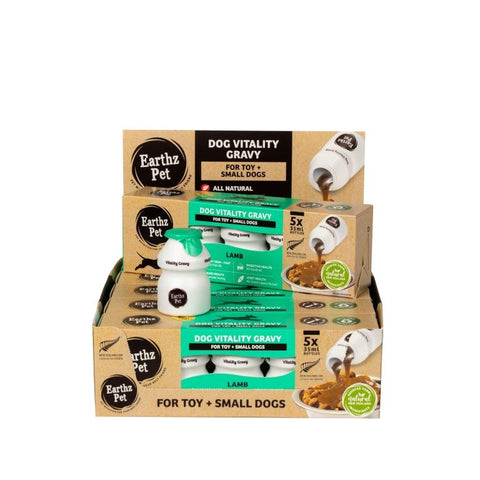 Earthz Pet Dog Vitality Gravy Small Dog Lamb 5pk